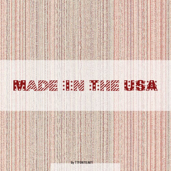 Made In The USA example